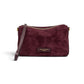 Kleine, bordeauxfarbene Velour-Tasche von Gianni Chiarini