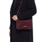 Kleine, bordeauxfarbene Velour-Tasche von Gianni Chiarini – Ansicht 2