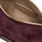 Kleine, bordeauxfarbene Velour-Tasche von Gianni Chiarini – Ansicht 5