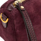 Kleine, bordeauxfarbene Velour-Tasche von Gianni Chiarini – Ansicht 6