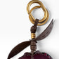 Bordeauxfarbener Taschenanhänger „Granatapfel“ von Gianni Chiarini – Ansicht 2