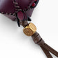 Bordeauxfarbener Taschenanhänger „Granatapfel“ von Gianni Chiarini – Ansicht 3