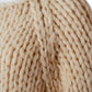 Sandfarbener Handstrickpullover aus Cashmere