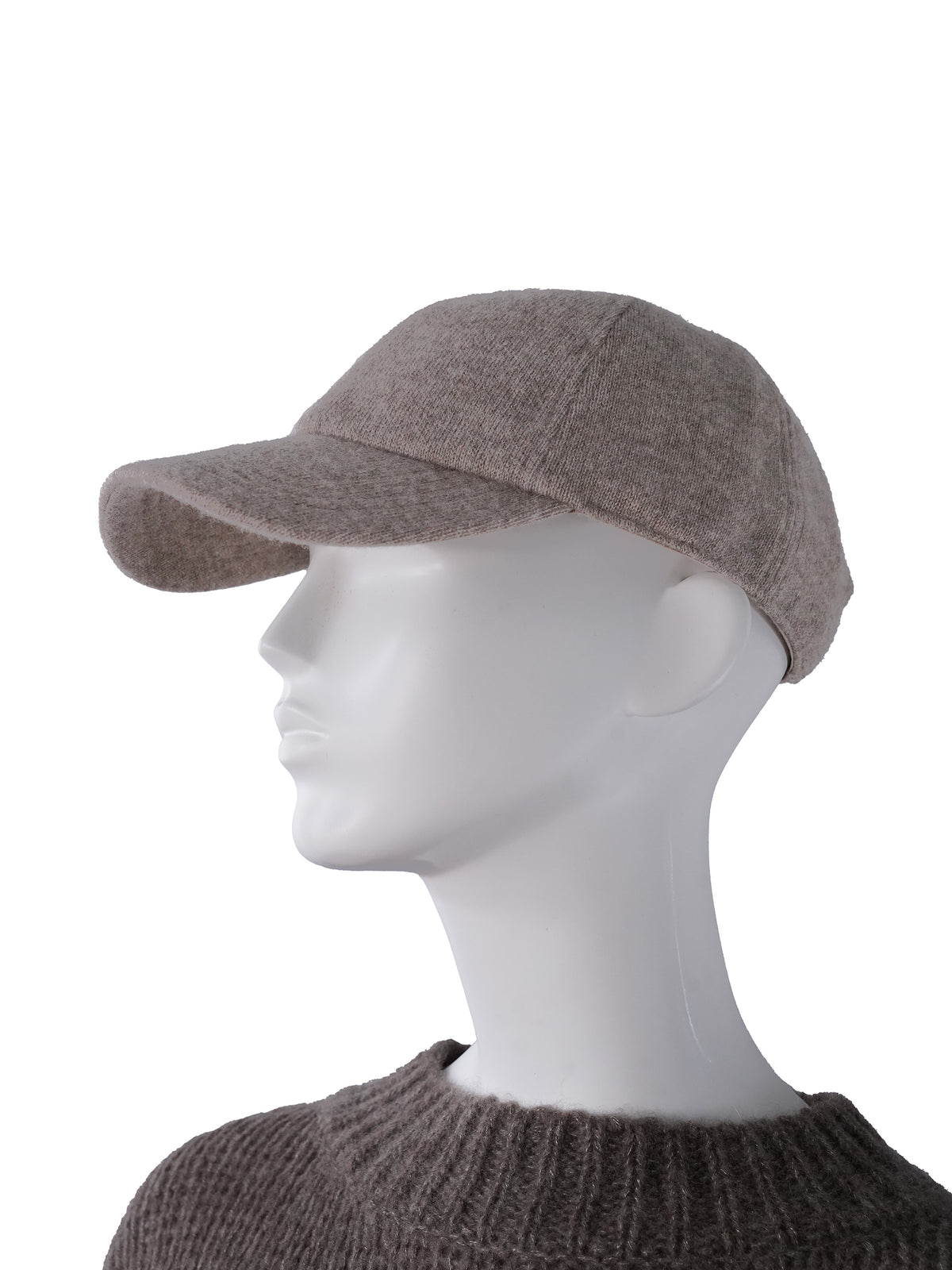 Sandfarbenes Cashmere-Basecap von Henry Christ