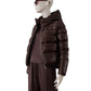 Dark brown down jacket