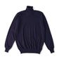 Dunkelblauer Cashmere-Rollkragenpullover "Duvet"