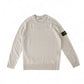 Sandfarbener Woll-Roundneck