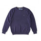 Dark blue wool roundneck