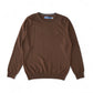 Dark brown wool roundneck