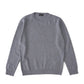 Blau/Braun, melierter Pullover aus superfeiner Merinowolle und Cashmere