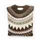 Gemusterter, Multicolor Strick-Pullover