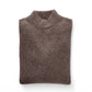 Taupefarbener Turtleneck aus Cashmere und Seide