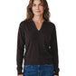 Dunkelbrauner V-Neck mit Polokragen von FFC