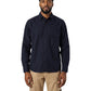 Dunkelblaues Flanell-Denim-Hemd von Stone Island