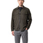 Dunkelbraunes Zip-Overshirt von Stone Island