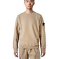 Beigefarbenes Sweatshirt mit Rundhalsausschnitt von Stone Island