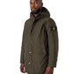 Schlammfarbener Daunenparka mit Kapuze von Stone Island