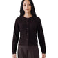 Dunkelbraune Strickjacke aus Kaschmir und Baumwolle von Henry Christ