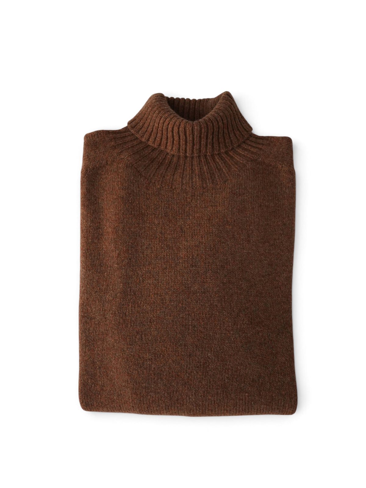 Haselnussbrauner Rollkragenpullover von Glenugie