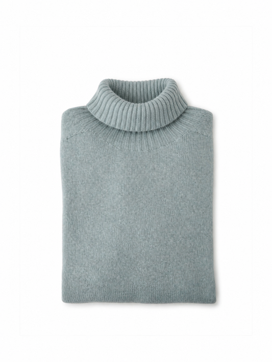 Eisblauer Rollkragenpullover von Glenugie