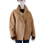 Camelfarbener Oversize-Caban