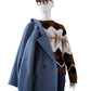 Mittelblauer Oversize-Caban