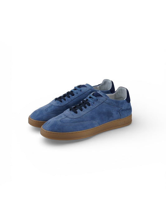 Azurblauer Velours-Sneaker von Soldini80