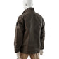 Dunkelbraunes Fieldjacket mit pigmentierter Wachsbeschichtung