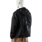 Nachtblaue Jacke mit Kapuze