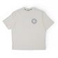 Cremefarbenes T-Shirt mit Rückenprint
