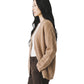 Beigefarbener Cardigan aus Wolle und Kaschmir
