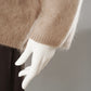 Beigefarbener Cardigan aus Wolle und Kaschmir