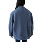 Taubenblauer Oversize-Caban mit Dolman-Ärmeln von Semicouture – Ansicht 4