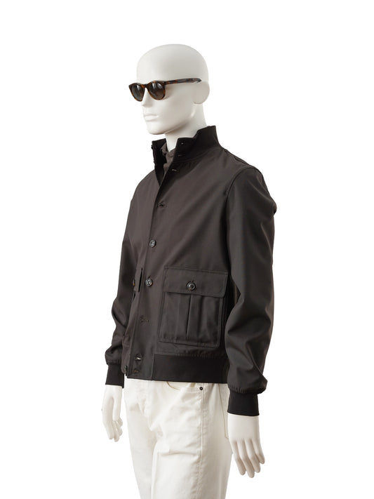 Dunkelbrauner Woll-Blouson von Valstar – Ansicht 3