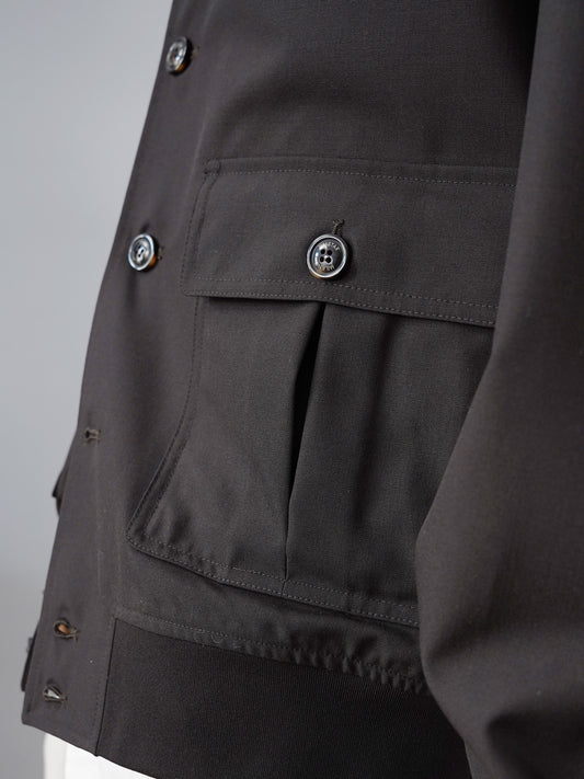 Dunkelbrauner Woll-Blouson von Valstar – Ansicht 5