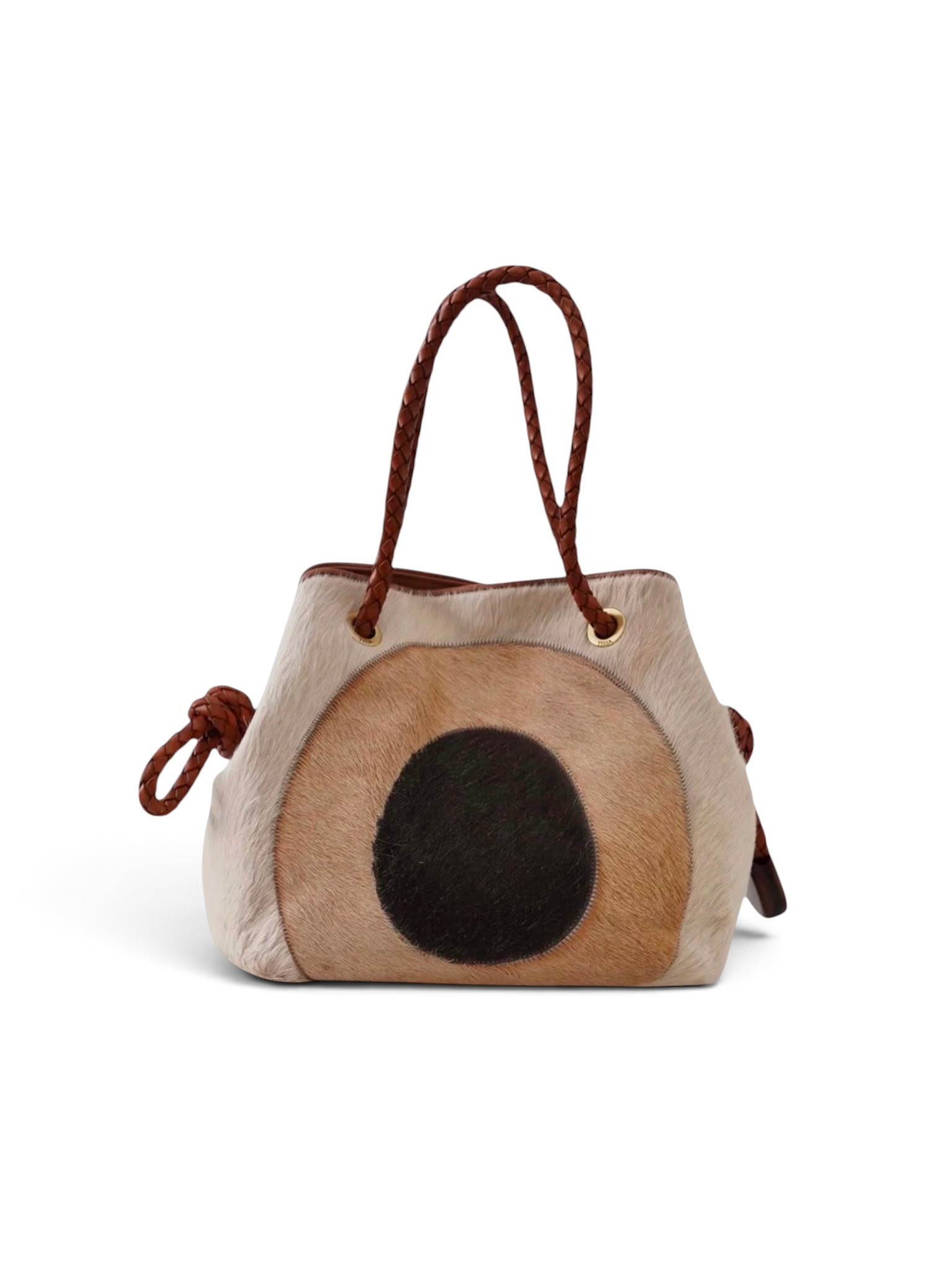 Sandfarbene/Braune Tasche von Tissa Fontaneda