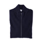 Dunkelblaue Stretch-Strickjacke