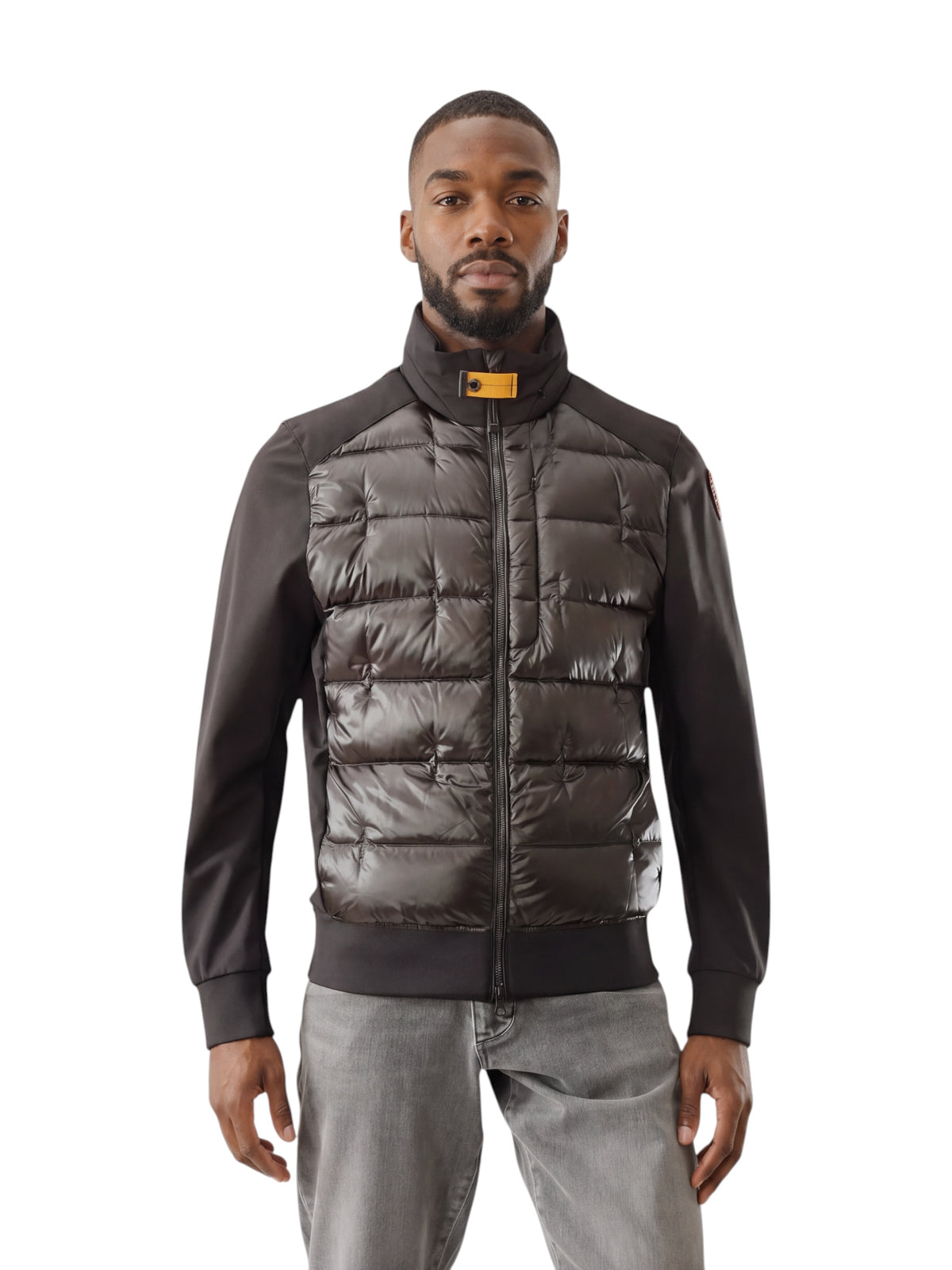 Schwarzer Hybrid-Bomber mit Steppfront von Parajumpers