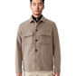 Beigemeliertes Overshirt aus Wollmischgewebe von Galà
