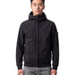 Schwarze Softshell-Jacke mit Kapuze von Stone Island