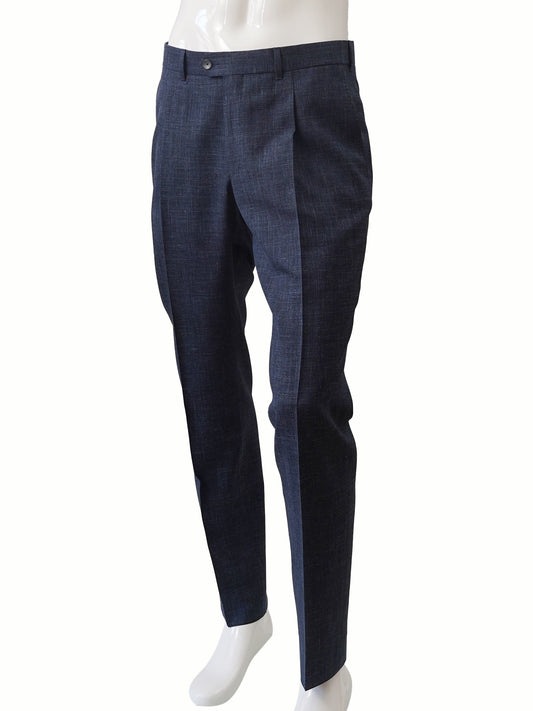 Blaue Hose mit Bundfalte von Eduard Dressler