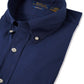 Dark blue button-down shirt with elastane