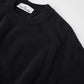 Schwarzer Stretch-Roundneck