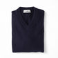 Dunkelblauer V-Neck