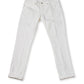 Weiße Bullddenim-Jeans