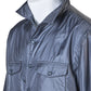 Graublaues Nylonhemd mit leichter Wattierung
