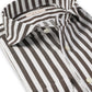White/dark brown striped shirt
