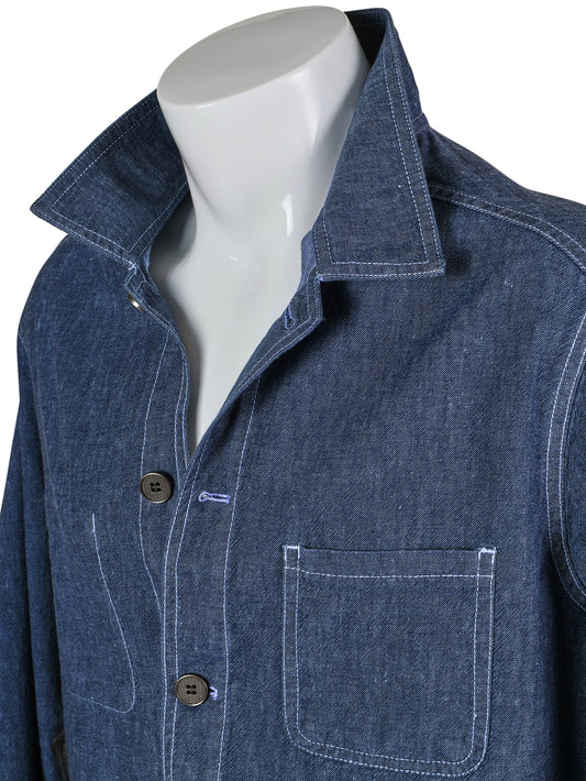 Denim Shirtjacket von Borelio – Ansicht 3