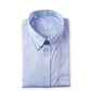 Blaues Jersey-Hemd mit Button-Down