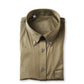 Olivfarbenes Jersey-Hemd mit Button-Down